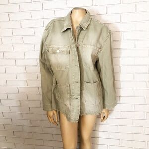 Zara Women’s Washed Jacket With Pockets